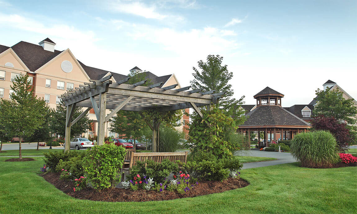 Gardens at Parkland at the Lakes, in Dartmouth, Nova Scotia