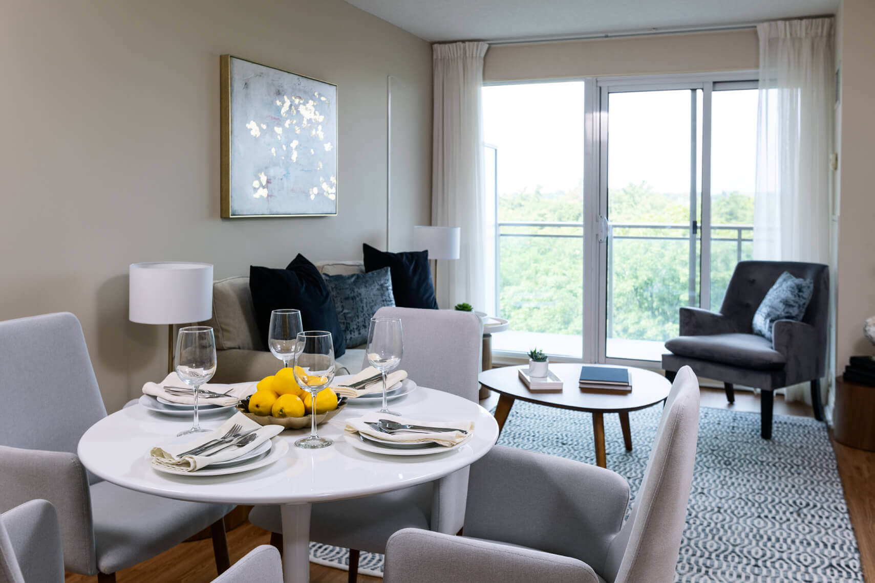 Living Area, Resident Suite, Parkland on the Glen (Mississauga, Ontario)
