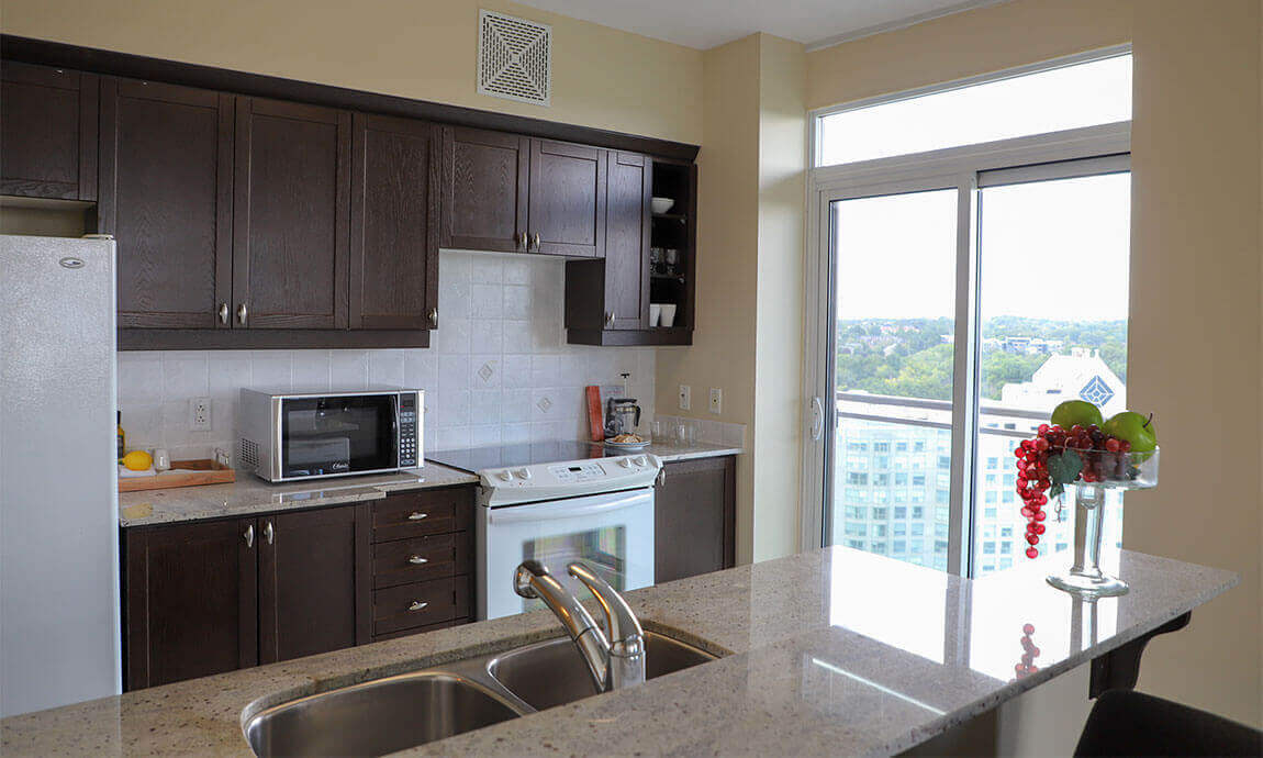 Kitchen, Resident Suite, Parkland on the Glen (Mississauga, Ontario)