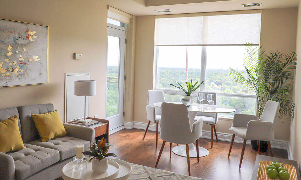 Dining Room, Resident Suite, Parkland on the Glen (Mississauga, Ontario).