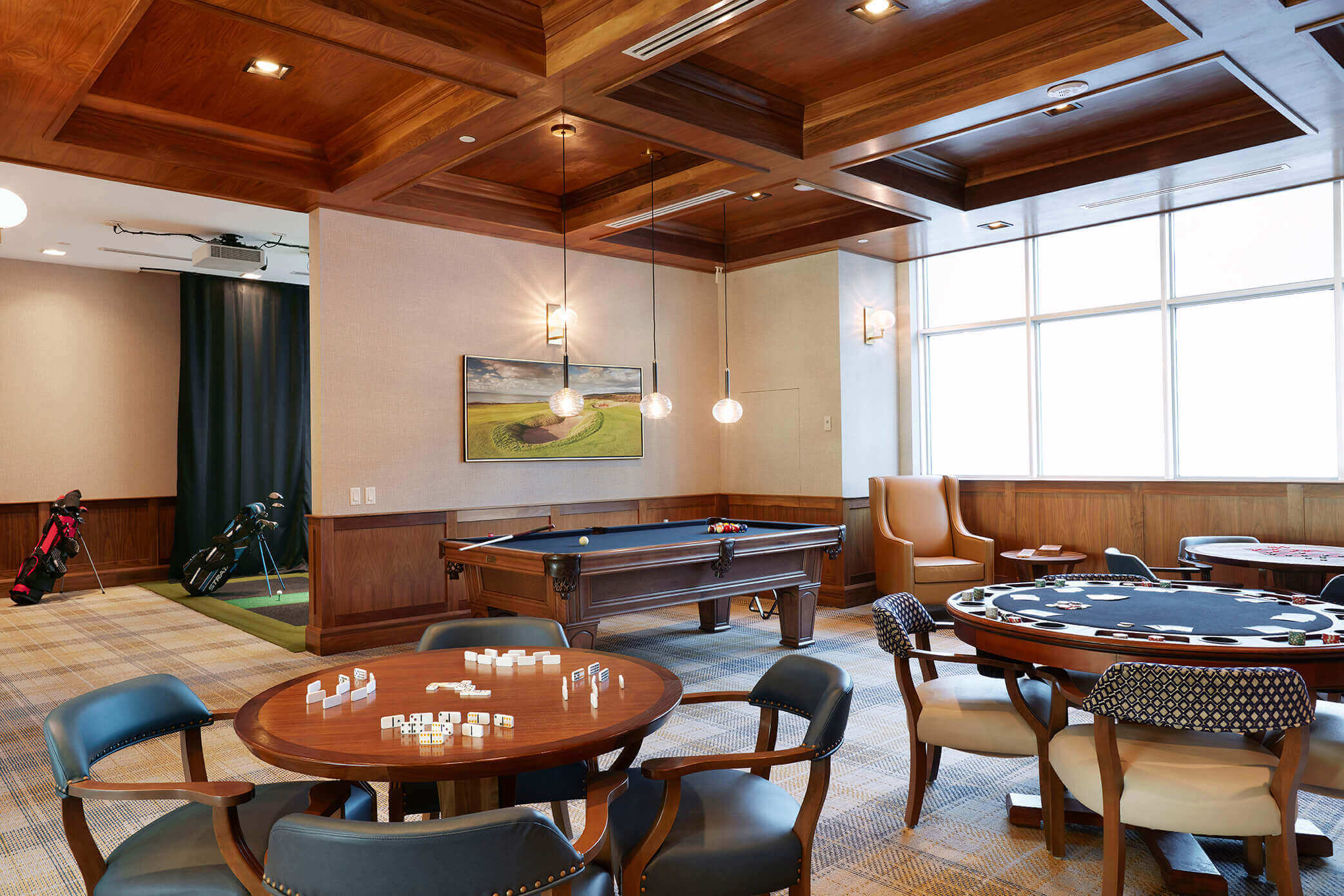 Gamesroom, Parkland Retirement Home in Ajax (Durham Region, Ontario)