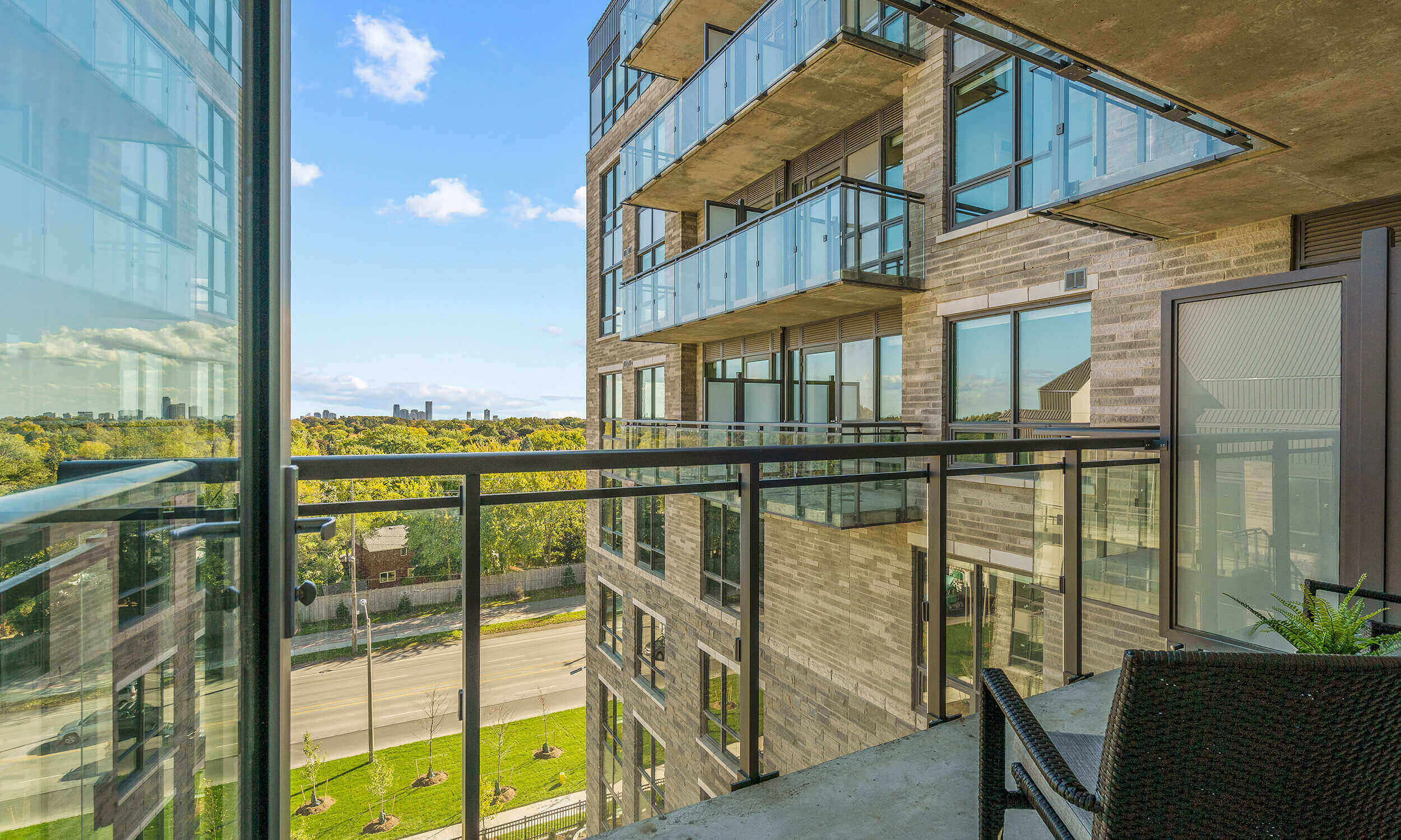 Resident Suite Balcony, Eglinton West (Etobicoke, Ontario) retirement.