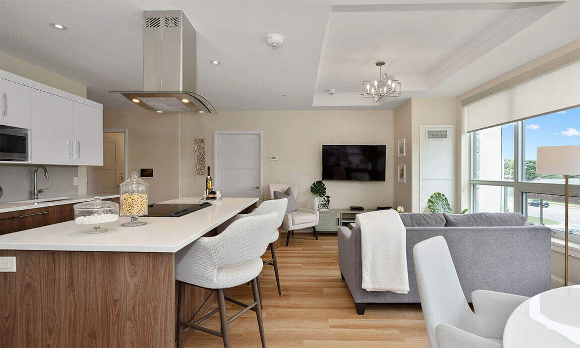 Resident Suite Living Area, Eglinton West (Etobicoke, Ontario) retirement